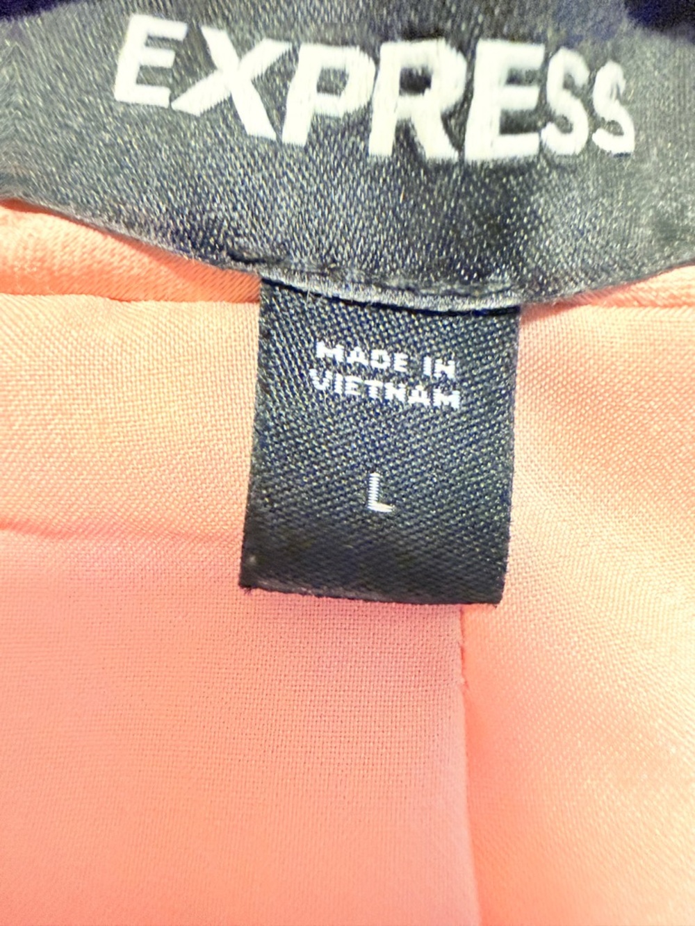 Express Satin Wrap Blazer in Blush Pink - Picture 6 of 6
